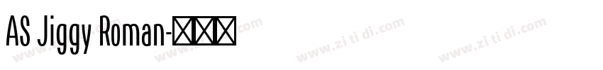 AS Jiggy Roman字体转换